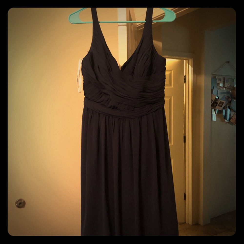 Blue bridesmaid dress